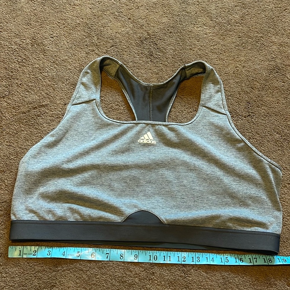 ADIDAS | Grey Strappy Stretchy Sports Bra size 4x